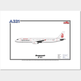 Airbus A321 - Dragon (Art Print) Posters and Art